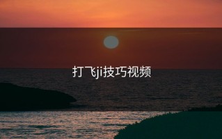 打飞ji技巧视频