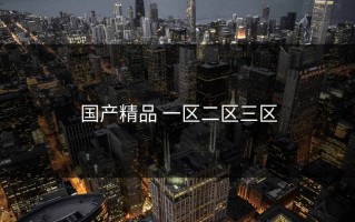 国产精品 一区二区三区