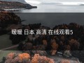 暖暖 日本 高清 在线观看5