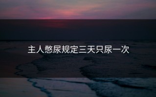 主人憋尿规定三天只尿一次